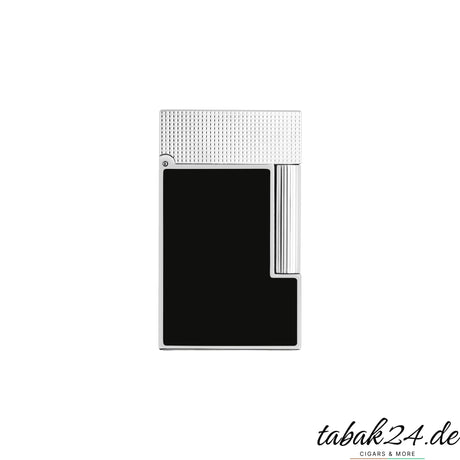 S.T. Dupont Ligne 2 Feuerzeug C16602 Noir Mat Palladium – Vorderansicht