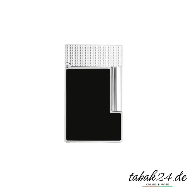 S.T. Dupont Ligne 2 Feuerzeug C16602 Noir Mat Palladium – Vorderansicht