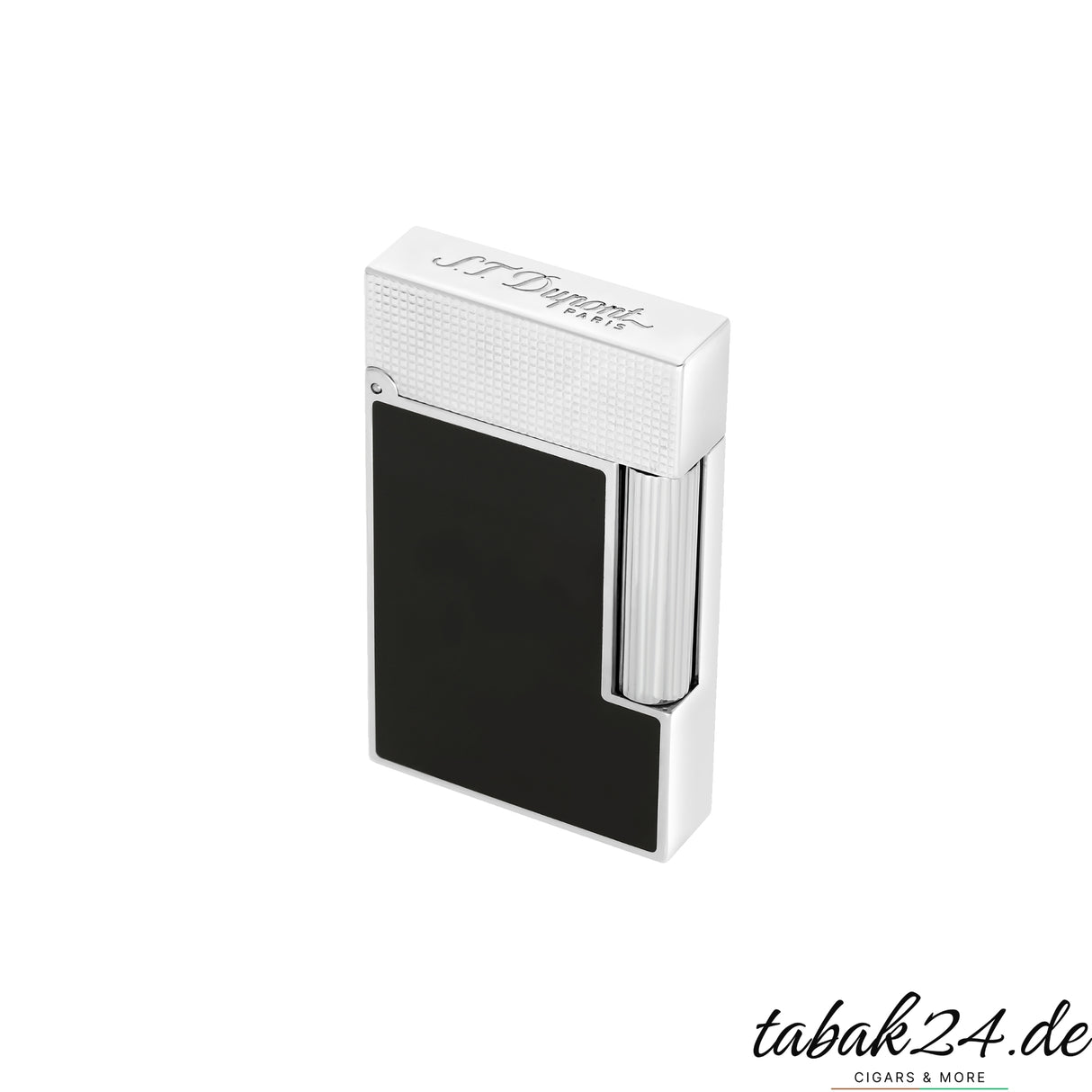 S.T. Dupont Ligne 2 Feuerzeug C16602 Noir Mat Palladium – Seitenansicht