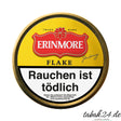 Erinmore Flake Pfeifentabakdose in Gelb mit markanter roter Schrift und Warnhinweis