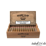 Geöffnete Kiste Henry Clay Corona Zigarren – würzige honduranische Zigarren mit Connecticut-Deckblatt. Jetzt bei Tabak24.de entdecken!
