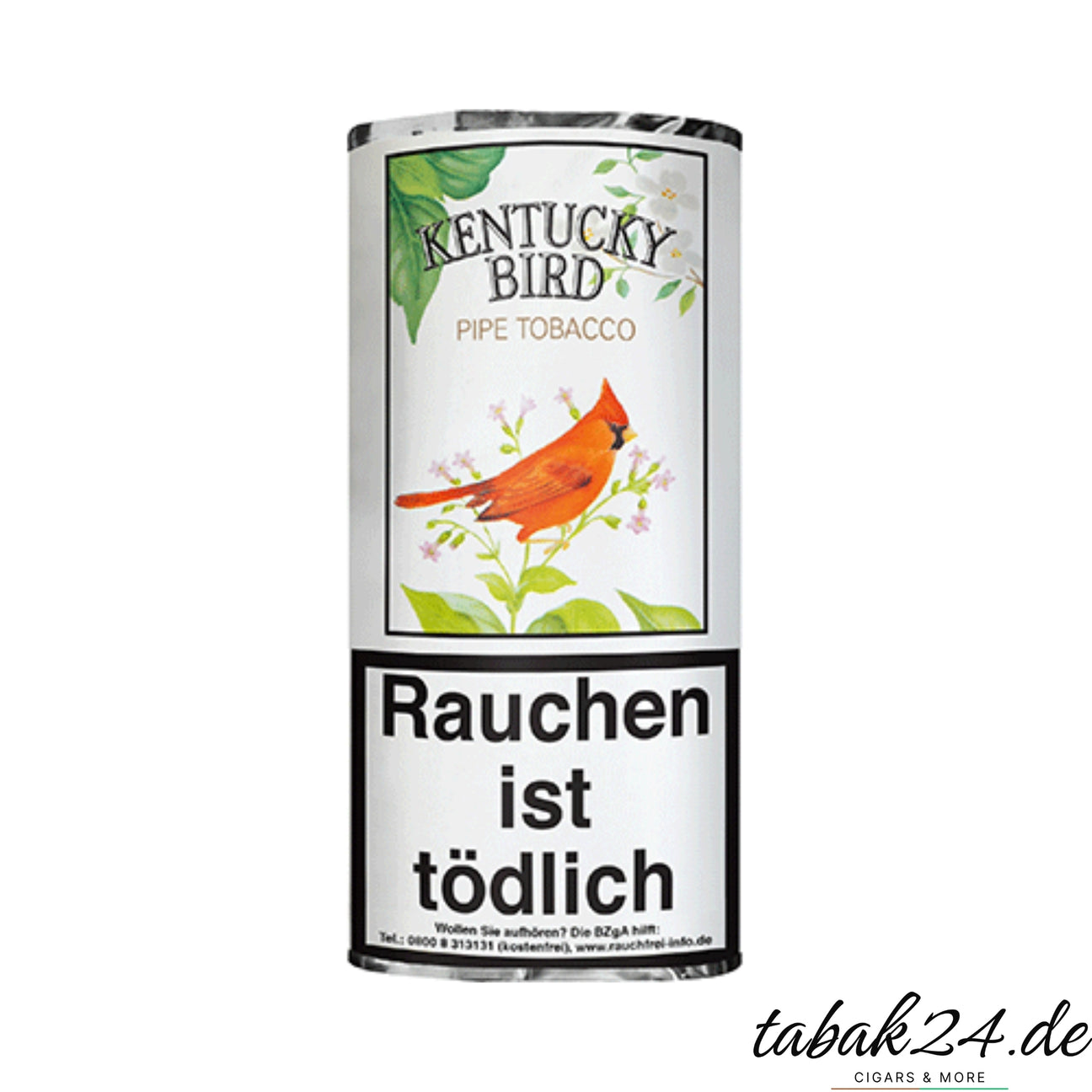 Kentucky Bird Pfeifentabak mit floralen Noten und echten Blütenblättern im Pouch