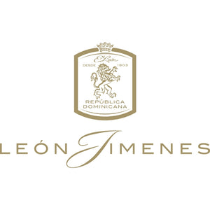 León Jimenes Logo in Gold mit Löwenemblem und Schriftzug