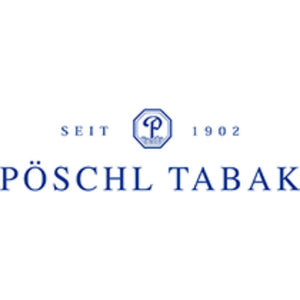 Pöschl Tabak Logo auf weißem Hintergrund