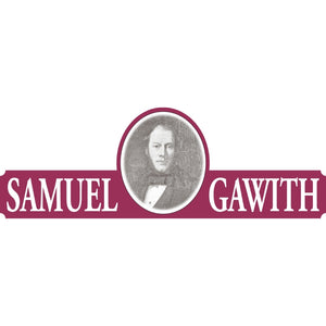 Samuel Gawith Logo mit Portrait im klassischen roten Schriftzug