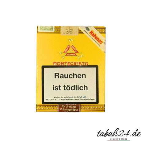 Etui mit 5 Montecristo No.5 Cigarren aus Cuba