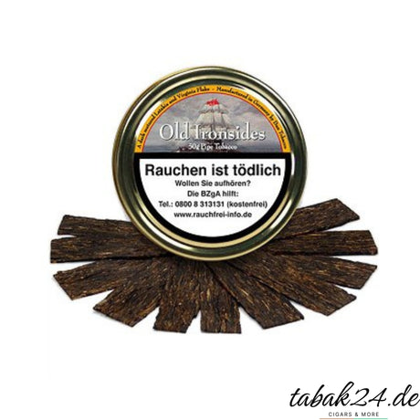 Old Ironsides Pfeifentabak fünfzig Gramm Dose mit Flake-Schnitt