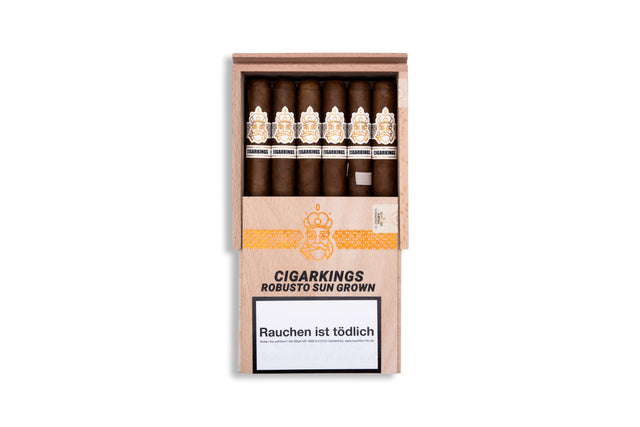 CigarKings Robusto Sun Grown Zigarre – handgerollte Premium Zigarre aus Nicaragua mit Ecuador Sun Grown Deckblatt