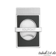 S.T. Dupont Perfect Cut Zigarrenschneider Slim – Schwarz & Chrom, Frontansicht