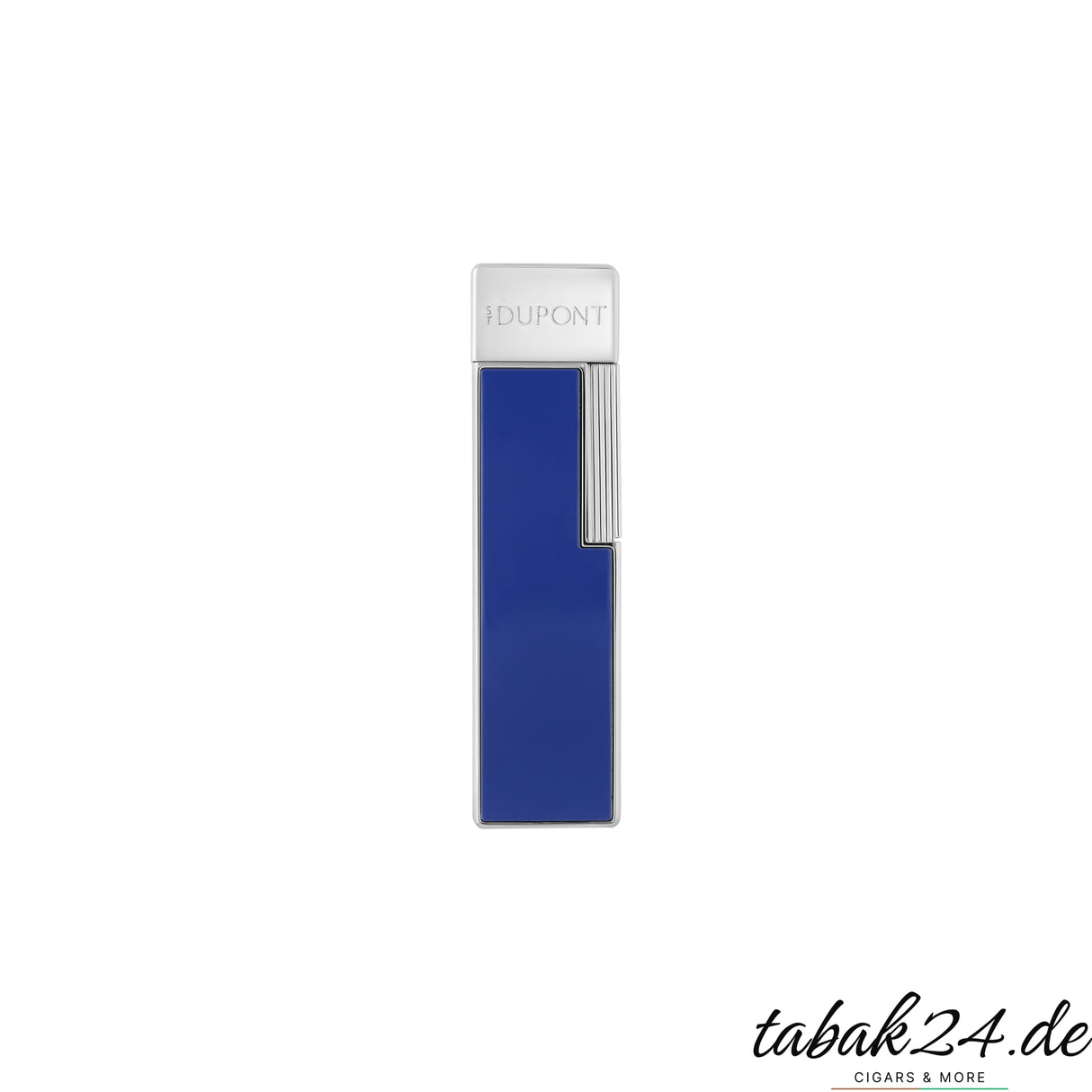 S.T. Dupont Twiggy blau silber Frontansicht modernes Design