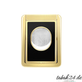 S.T. Dupont XX Cigar Stand Cutter schwarz gold Zigarrencutter mit Stand Rückseite