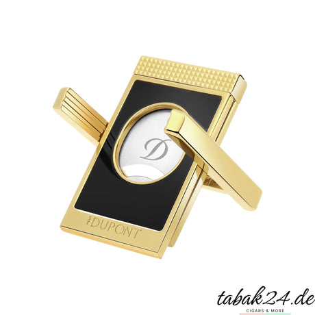S.T. Dupont XX Cigar Stand Cutter schwarz gold Zigarrencutter mit Zigarrenablage