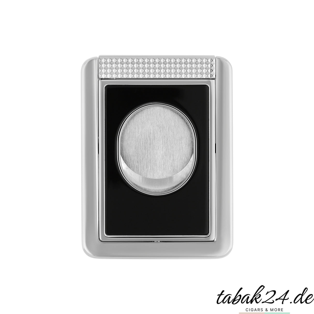 S.T. Dupont XX Cigar Stand Cutter schwarz silber Zigarrencutter mit Stand Rückseite