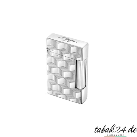 S.T. Dupont Initial Cube 020840 Palladium – geöffnet mit Zündmechanismus