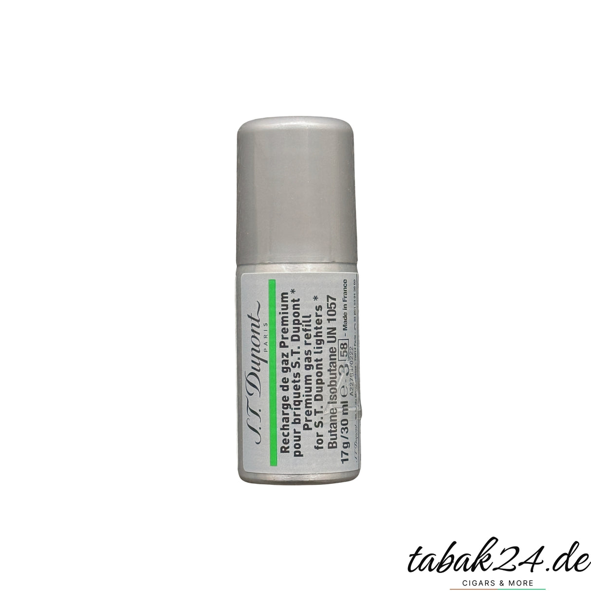 S.T. Dupont Premium Feuerzeuggas Grün 30 ml Butan für Ligne II