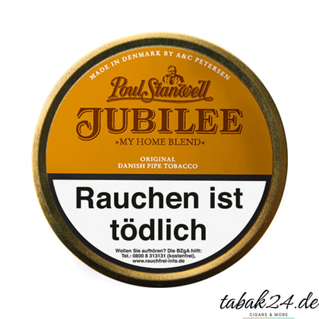 Stanwell Jubilee Pfeifentabak 50g Runddose mit goldbraunem Deckeldesign und Jubiläumsaufdruck