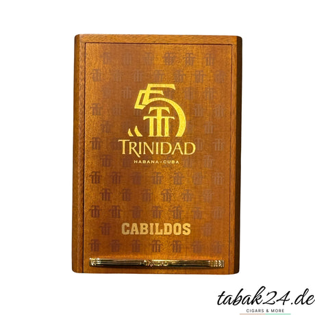 Trinidad Cabildos 12er Holzkiste geschlossen mit goldener Prägung
