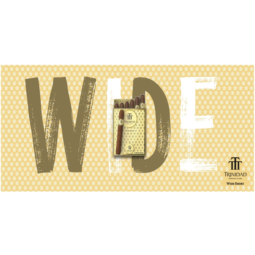 Trinidad Wide Short Zigarillos Verpackung mit Schriftzug Wide Hintergrund Design