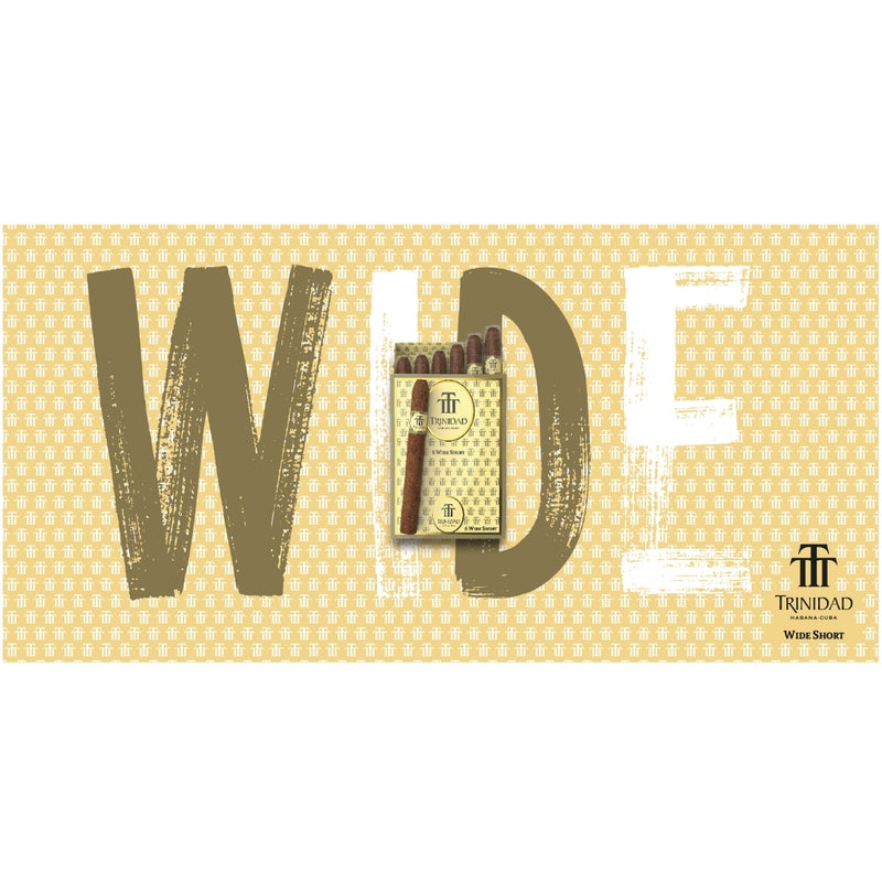 Trinidad Wide Short Zigarillos Verpackung mit Schriftzug Wide Hintergrund Design