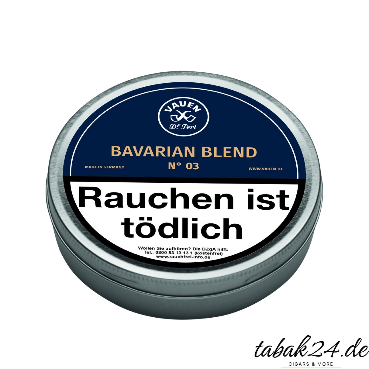 VAUEN Bavarian Blend No. 3 Pfeifentabakdose mit Hopfen-Malz-Vanille-Aromen