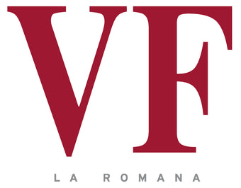 Vegafina Logo VF in Rot mit Schriftzug La Romana darunter