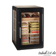 Adorini Bari Deluxe – Humidorschrank schwarz mit Glasvitrine, befüllt