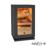 Adorini Lumina Grande Deluxe Black – Humidorschrank mattschwarz mit LED-Licht, befüllt