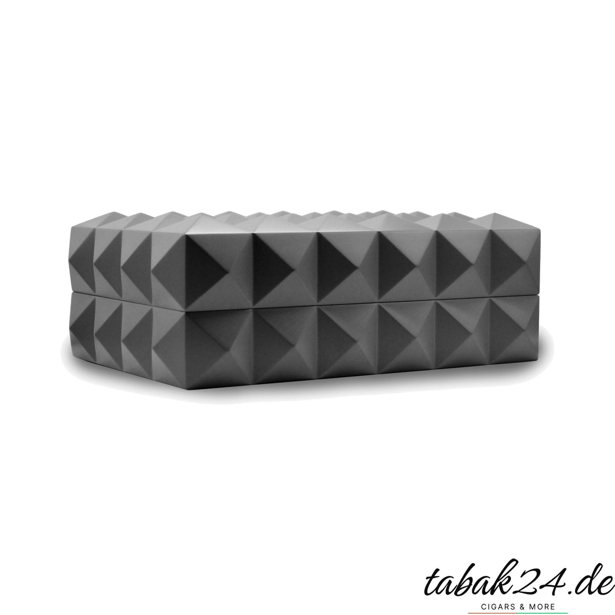 Colibri Desktop Humidor Quasar Gunmetal, geschlossen