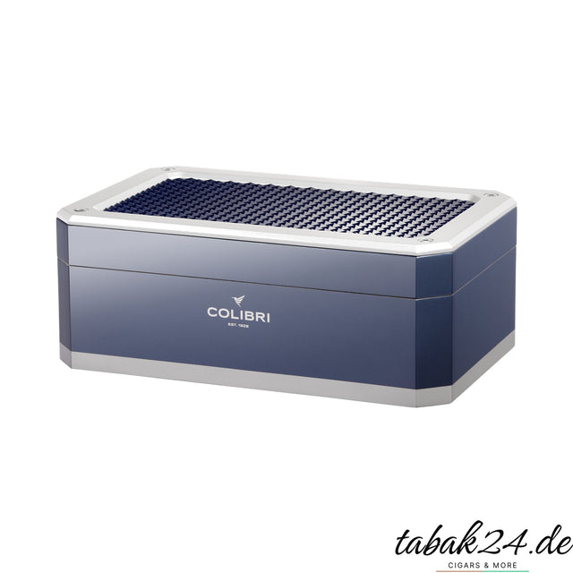 Colibri Humidor Rally blau/silber, geschlossen