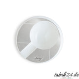 Davidoff Runder Porzellan-Aschenbecher 1 Zigarre – eleganter Zigarren-Aschenbecher aus weißem Porzellan mit Davidoff-Logo