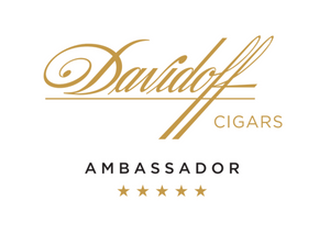 Davidoff Ambassador Logo auf weißem Hintergrund mit 5 Sternen