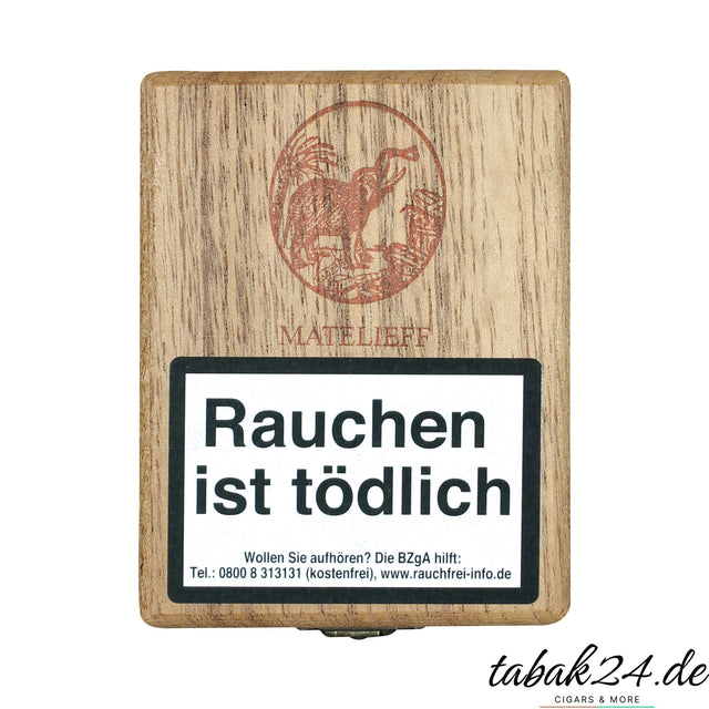De Olifant Matelieff Zigarillo 10er Imperial Holzkiste mit Elefantenlogo