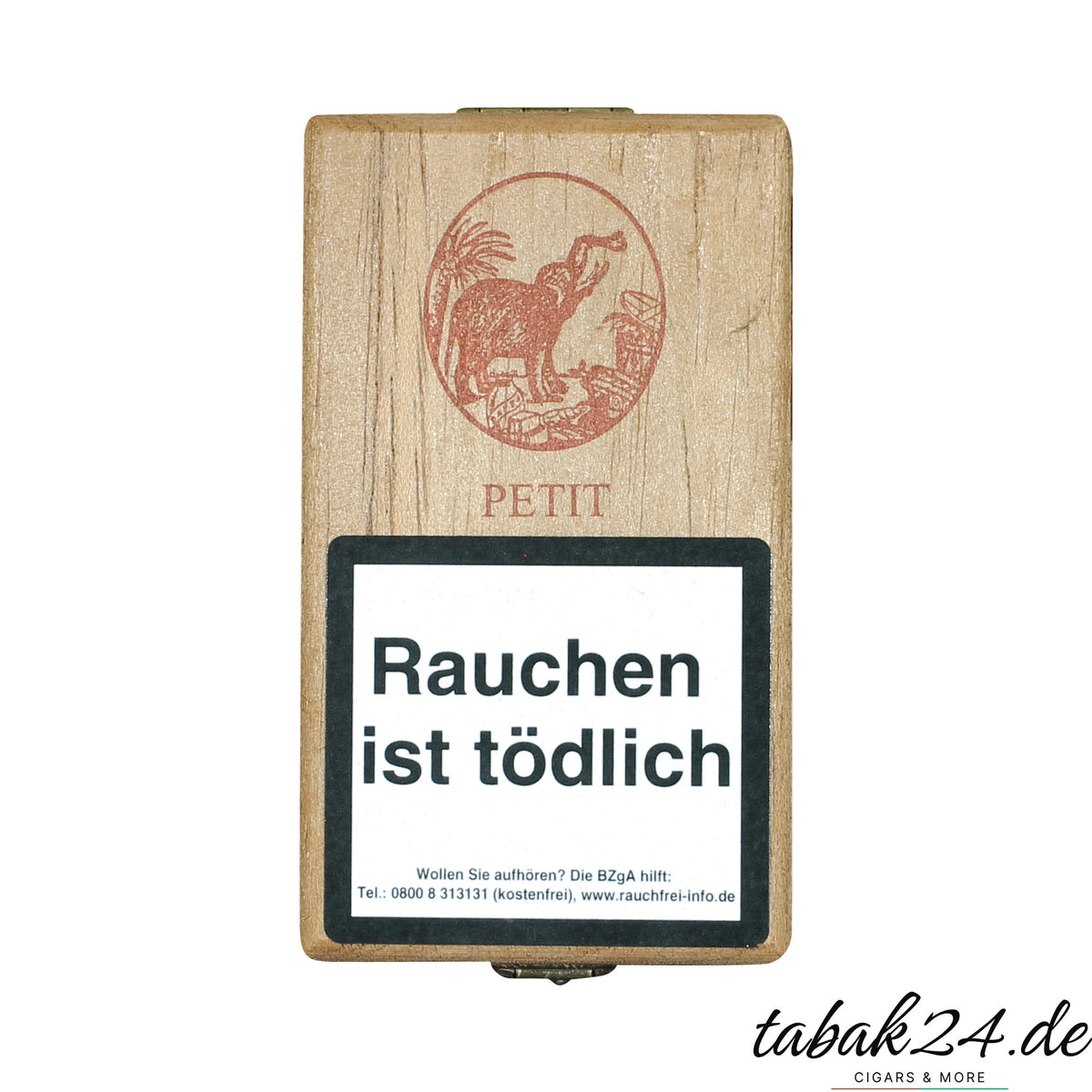 De Olifant Petit Zigarillo 10er Imperial Holzkiste mit Elefantenlogo