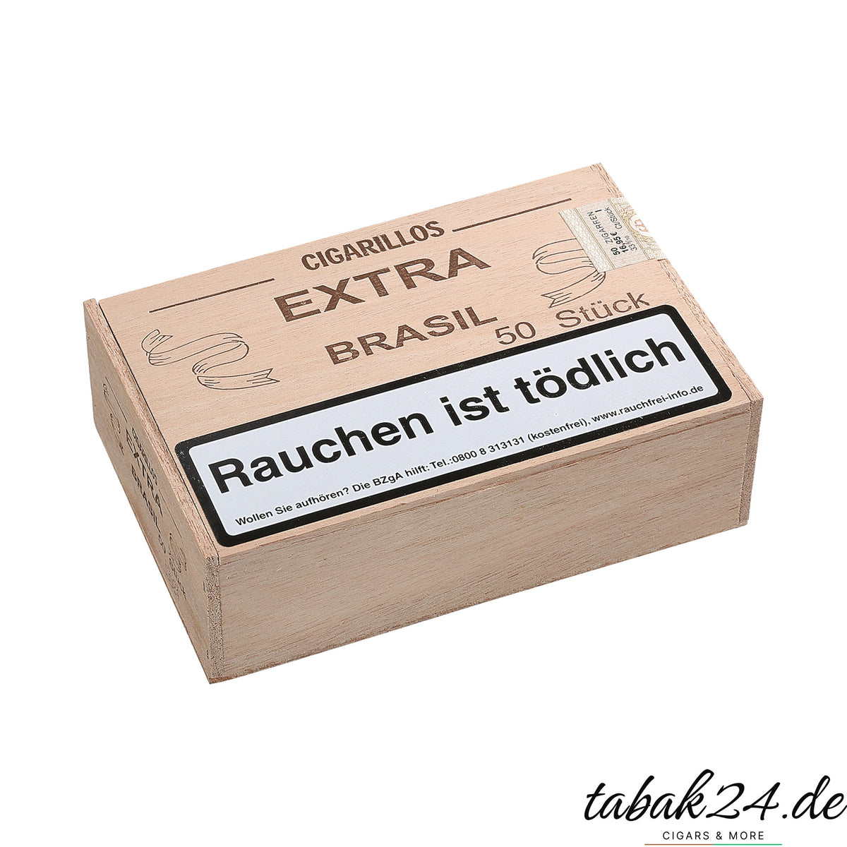Sonderangebot Extra Brasil Cigarillos – 50er Holzkiste geschlossen