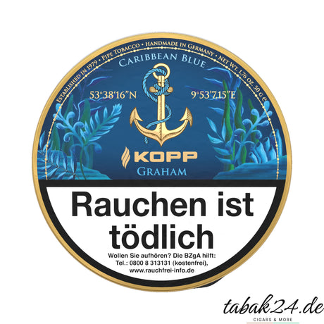 Kopp Tobaccos Caribbean Blue Graham Pfeifentabak – 50g Dose