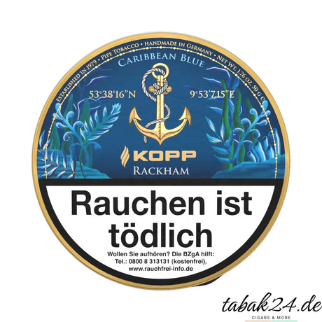 Kopp Tobaccos Caribbean Blue Rackham Pfeifentabak – 50g Dose