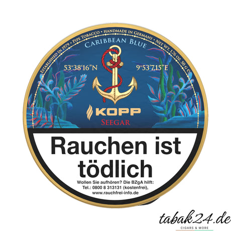 Kopp Tobaccos Caribbean Blue Seegar Pfeifentabak – 50g Dose