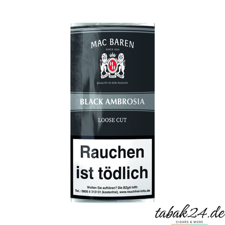 Mac Baren Black Ambrosia Pfeifentabak, 50 g Beutel