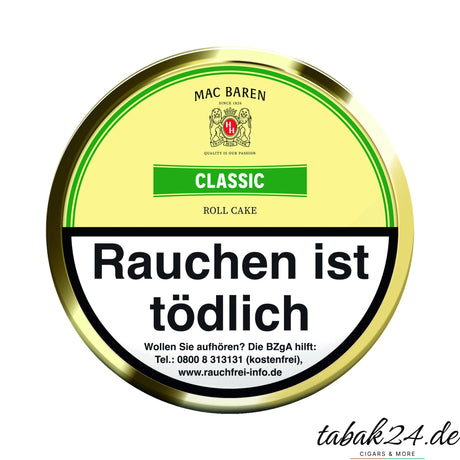 Mac Baren Classic Roll Cake Pfeifentabak, 100 g Dose