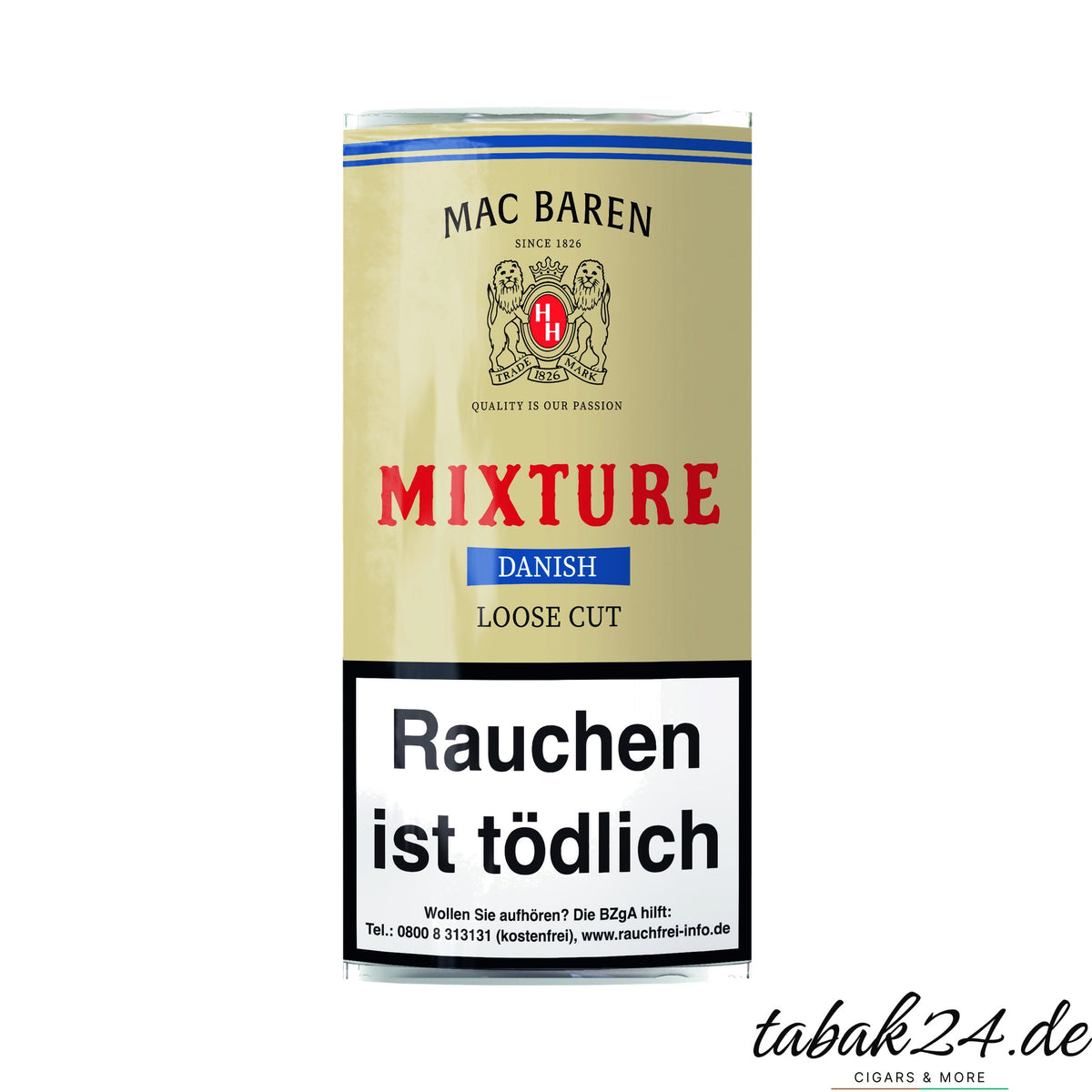Mac Baren Danish Mixture Pfeifentabak, 50 g Beutel