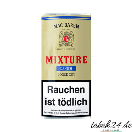 Mac Baren Danish Mixture Pfeifentabak, 50 g Beutel
