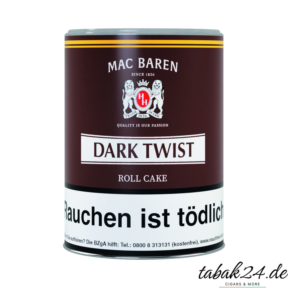 Mac Baren Dark Twist Pfeifentabak, 250 g Dose