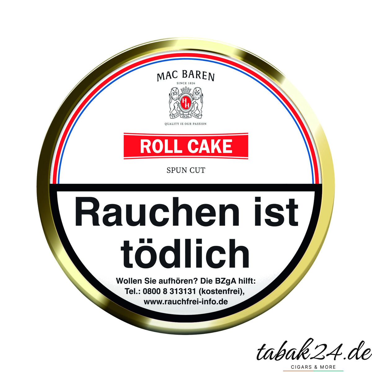 Mac Baren Roll Cake Pfeifentabak, 100 g Dose