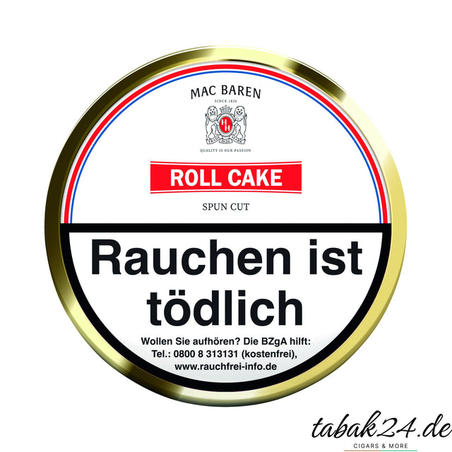 Mac Baren Roll Cake Pfeifentabak, 100 g Dose