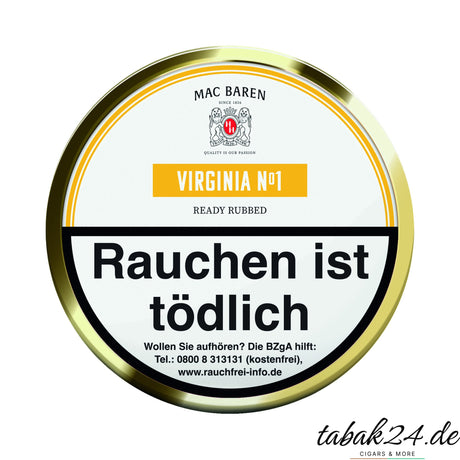 Mac Baren Virginia No. 1 Pfeifentabak, 100 g Dose