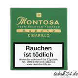 Montosa Maduro Cigarillo geöffnete Packung mit Zigarillos, Nahaufnahme