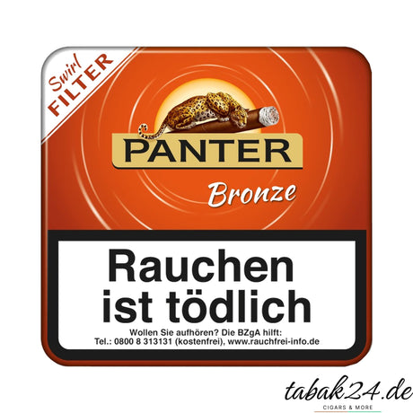 Panter Bronze Swirl Filter Zigarillos mit Doppelfilter in der 20er Blechdose