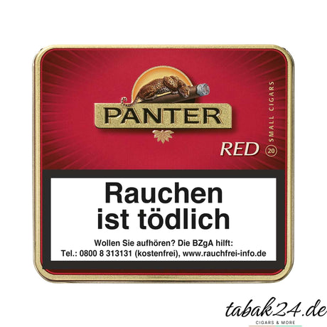 Panter Red Zigarillos ohne Filter in der 20er Blechdose