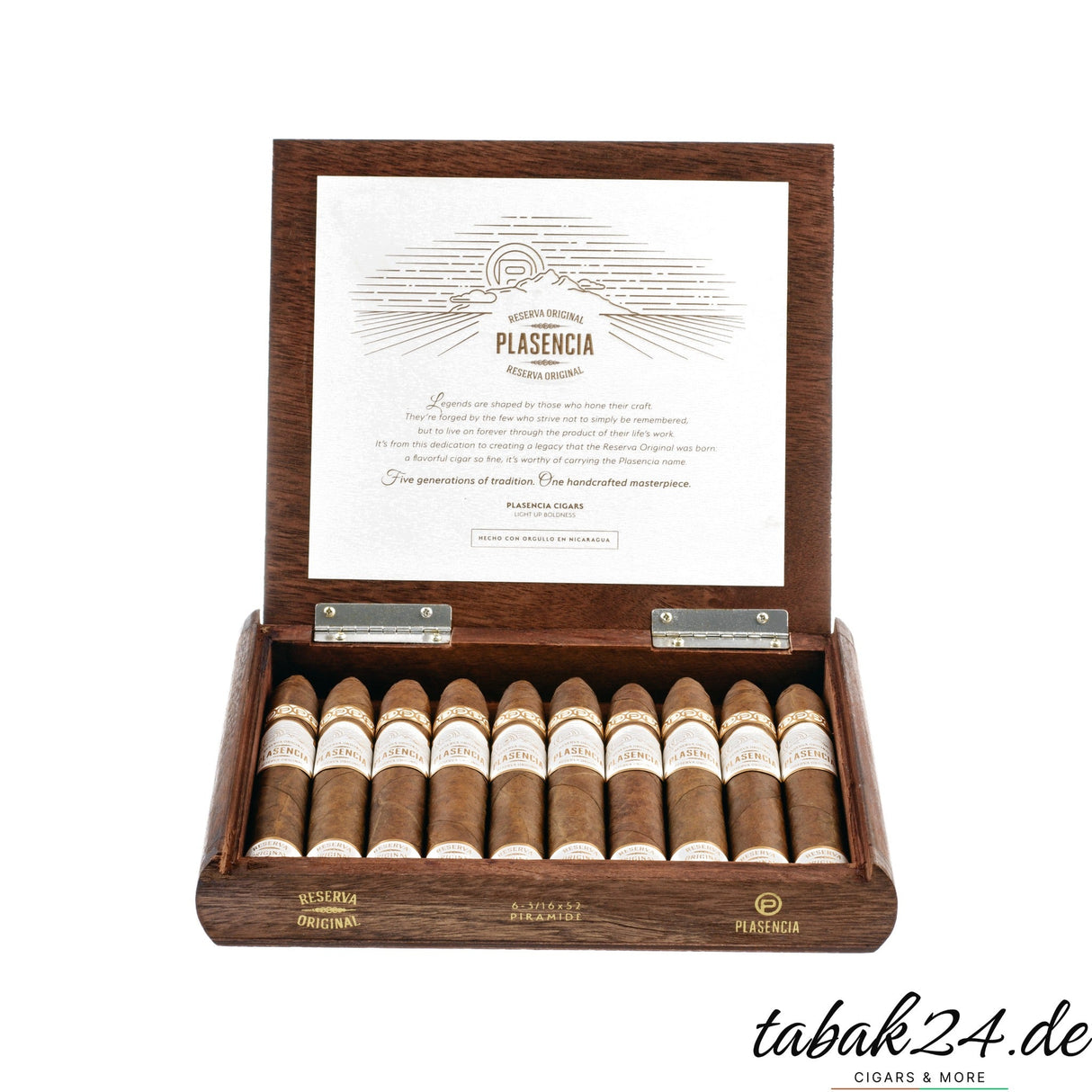 Plasencia Reserva Original Piramide – geöffnete 10er Kiste