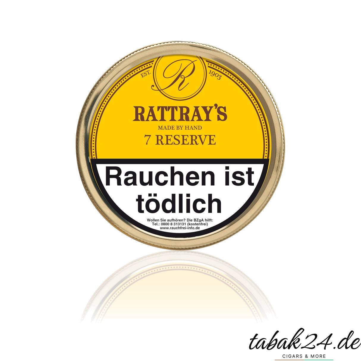 Rattray’s 7 Reserve Pfeifentabak in der runden 50-g-Dose